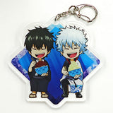 Gintoki Sakata Toushirou Hijikata Meal Gintama Acrylic Keychain Character Pop Store Limited Key Chain [USED]