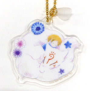 Natsume Madara Centaurea cyanus Balloon Flower Natsume's Book of Friends Ichiban Kuji Nyanko-sensei to Hana Shirabe Flower Acrylic Charm Prize G Charm [USED]