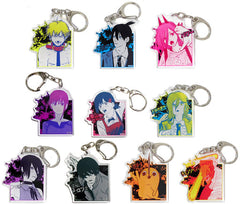 Chainsaw Man Denji & Others Acrylic Keychain Collection Part 1 All 10 Types Set Keychains [USED]