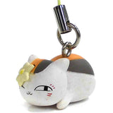 Nyanko-sensei Wearing a Shiragiribana Natsume's Book of Friends Tedium Strap 5 Key Chain [USED]