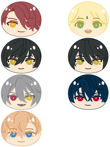 Cain, etc. Promise of Wizard Omanjuu Niginigi Mascot B All 7 Types Set Key Ring [USED]