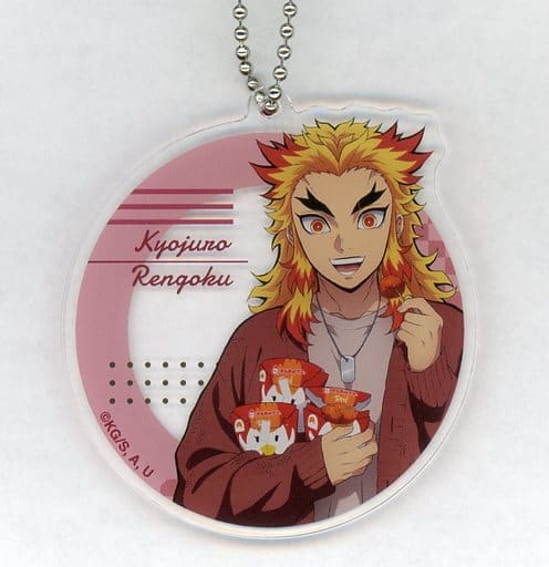 Kyojuro Rengoku Demon Slayer: Kimetsu no Yaiba the Movie: Mugen Train Acrylic Key Chain Loppi HMV&Books Online Limited Key Ring [USED]