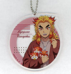 Kyojuro Rengoku Demon Slayer: Kimetsu no Yaiba the Movie: Mugen Train Acrylic Key Chain Loppi HMV&Books Online Limited Key Ring [USED]