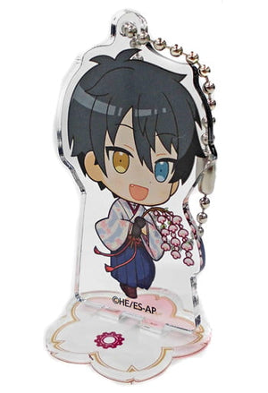 Mika Kagehira Ensemble Stars! Trading Acrylic Stand Key Chain Sakura Ver. Group A animatecafe 2nd Edition Limited Key Chain [USED]