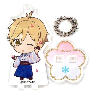 Tomoya Mashiro Ensemble Stars! Trading Acrylic Stand Key Chain Sakura Ver. Group B animatecafe 2nd Edition Limited Key Chain [USED]