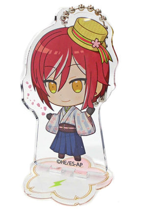 Natsume Sakasaki Ensemble Stars! Trading Acrylic Stand Key Chain Sakura Ver. Group B animatecafe 2nd Edition Limited Key Chain [USED]