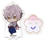 Koga Ogami Ensemble Stars! Trading Acrylic Stand Key Chain Sakura Ver. animatecafe 2nd Edition Limited Key Chain [USED]