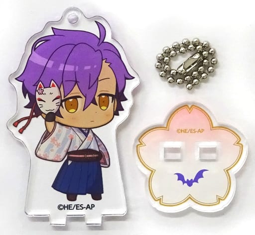 Adonis Otogari Ensemble Stars! Trading Acrylic Stand Key Chain Sakura Ver. animatecafe 2nd Edition Limited Key Chain [USED]