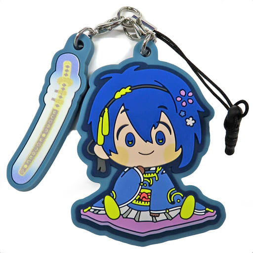Mikazuki Munechika Wanpaku! Touken Ranbu Rubber Charm 01 1st & 2nd Joint Haruyasumi Pop Up Shop Limited Key Chain [USED]