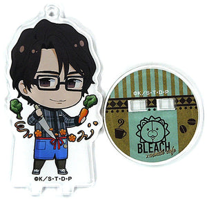 Sosuke Aizen BLEACH Trading Acrylic Stand Key Chain animate cafe Limited Key Chain [USED]