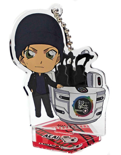 Shuichi Akai Detective Conan Trading Acrylic Stand Key Chain B Joypolis Wangan no Joypolis Limited Key Chain [USED]