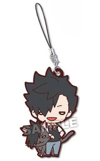 Tetsuro Kuroo Haikyu!! Nitotan with a Mascot! Rubber Mascot Key Chain [USED]