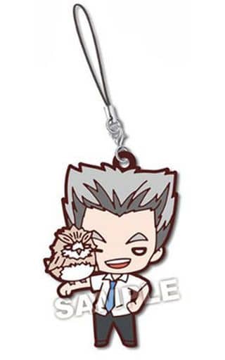 Kotaro Bokuto Haikyu!! Nitotan with a Mascot! Rubber Mascot Key Chain [USED]