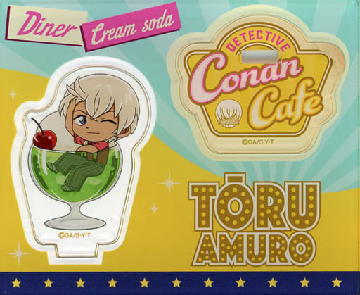 Toru Amuro Detective Conan Mini Acrylic Stand Detective Conan Cafe 2021 in Box Cafe Exclusive Acrylic Stand [USED]