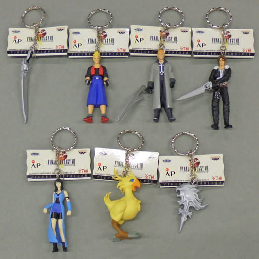 Squall Leonhart, etc. Final Fantasy VIII Figure Keychain All 7 Types Set Key Chain [USED]