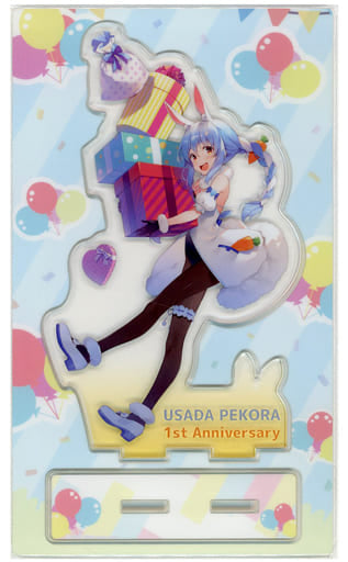VTuber Hololive Usada Pekora Illustration by Hagure Yuuki Limited Acrylic Stand Bonus for Purchasing 1st Anniversary Voice Complete Set Acrylic Stands [USED]