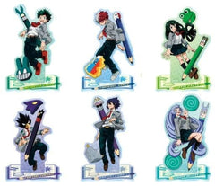 My Hero Academia Izuku Midoriya & Others Acrylic Stand Collection BASE Green Blue All 6 Types Set Acrylic Stands [USED]