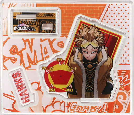 My Hero Academia Hawks Acrylic Figure Collection HeroAca Exhibition KV Ver. Group 1 My Hero Academia Exhibition Drawing Smash Limited Acrylic Stands [USED]