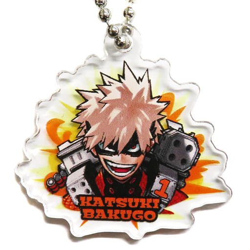 My Hero Academia Katsuki Bakugo Special Acrylic Charm My Hero Academia Exhibition Drawing Smash Limited Included with All Might's Hair Gummy Sour Lemon Flavor Charm [USED]