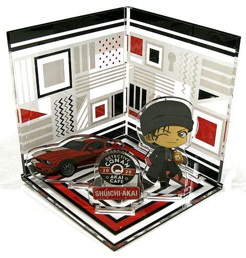Shuichi Akai Detective Conan Acrylic Diorama Shuichi Akai Cafe Scarlet Arc Exclusive Acrylic Stand [USED]