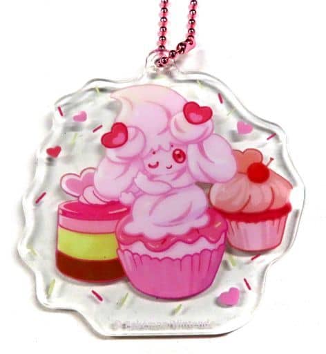 Alcremie Ruby Cream Pokemon Acrylic Charm Collection Mawhip a La Mode Pokemon Center Limited Charm [USED]