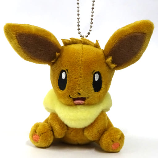 Eevee Pokemon Mascot Osuwari Eevee Pokemon Center Limited Key Chain [USED]