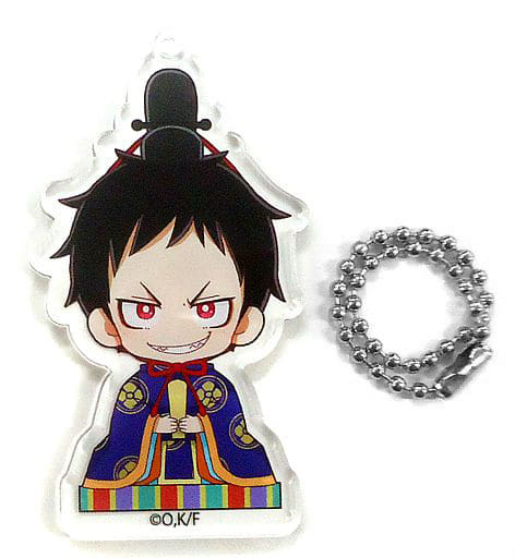 Fire Force Shinra Kusakabe Acrylic Keychain Hinamatsuri Ver. Princess Cafe Limited Keychains [USED]