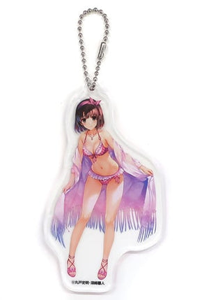 Megumi Kato Saekano: How to Raise a Boring Girlfriend Fantasia Bunko Heroine Acrylic Mascot Fantasia Bunko Daikanshasai 2017 Limited Key Chain [USED]