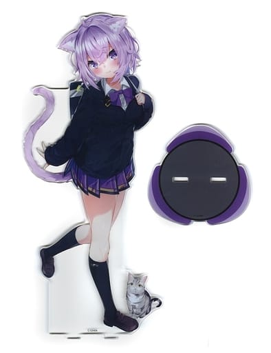 Nekomata Okayu VTuber Hololive Original Illustration by Chiroru Kamioka-sensei Okayu Student Cat Ver. BIG Acrylic Stand Activity 2nd Anniversary Acrylic Stands [USED]