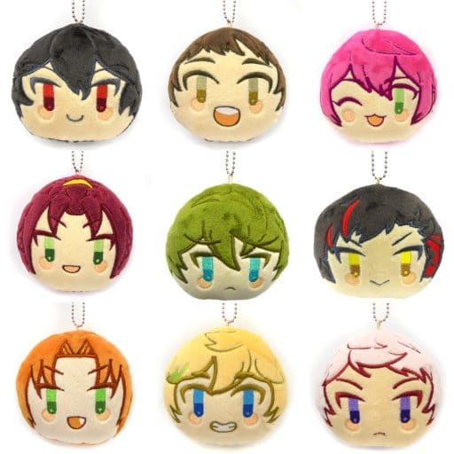 Touri Himemiya, etc. Ensemble Stars! Omanju Mascot China Limited All 9 Types Set Key Chain [USED]