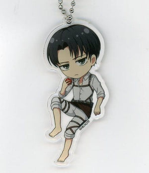 Levi Ackerman B Mini Character Attack on Titan Kujimate Acrylic Key Chain Prize D-6 Key Chain [USED]