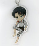 Levi Ackerman B Mini Character Attack on Titan Kujimate Acrylic Key Chain Prize D-6 Key Chain [USED]