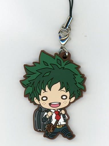 Izuku Midoriya My Hero Academia Nitotan Outdoor Training Rubber Mascot Key Chain [USED]