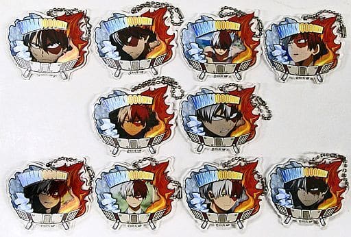 Shoto Todoroki My Hero Academia Decofla Acrylic Key Chain Vol.2 Todoroki Box All 10 Types Set Key Chain [USED]