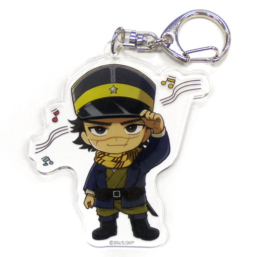Saichi Sugimoto Golden Kamuy Trading Acrylic Key Chains Tower Records Limited Key Chain [USED]