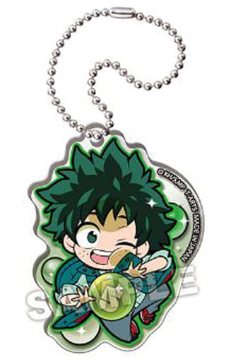 Izuku Midoriya My Hero Academia Pita! Deformed Happy 5 Years Acrylic Keychain Key Chain [USED]