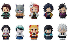 Tanjiro Kamado, etc. Demon Slayer: Kimetsu no Yaiba Papemas!! 1st All 10 Types Set Key Ring [USED]