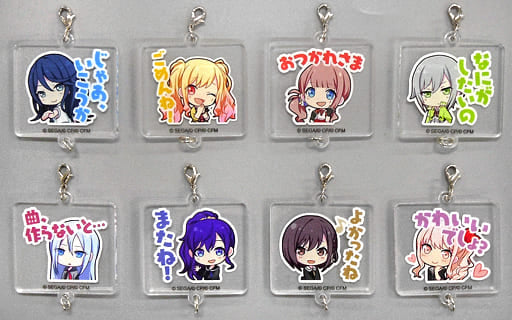 Ichika Hoshino, etc. Hatsune Miku: Colorful Stage! Acrylic Charm Collection Part 1 A All 8 Types Set Charm [USED]