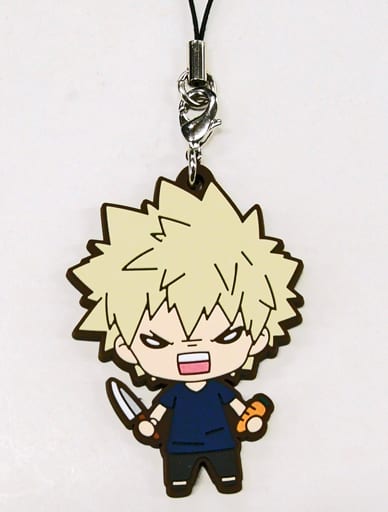 Katsuki Bakugo My Hero Academia Nitotan Training Camp Rubber Mascot Key Chain [USED]
