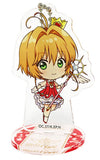 Sakura Kinomoto OP2 Battle Costume Cardcaptor Sakura Trading Acrylic Stand Key Chain animate Cafe Ikebukuro 3rd Store Limited Key Chain [USED]