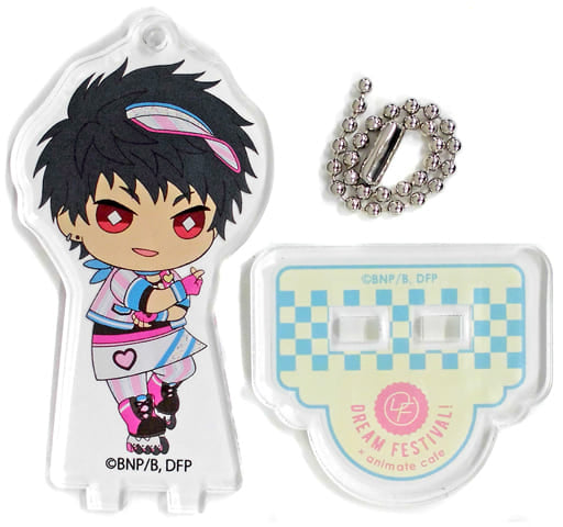 Yuto Kuroishi Dream Festival! R Trading Acrylic Stand Key Chain Phantom Valentine Ver. animate cafe Limited Key Chain [USED]