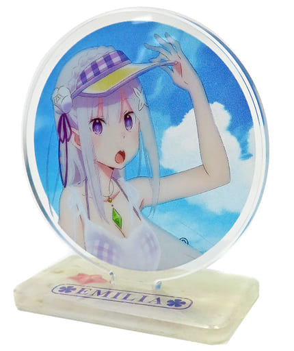 Emilia Swimsuit Re:ZERO -Starting Life in Another World- Capsule Petit Acrylic Stand Summer Ver. Acrylic Stand [USED][Pre-Order]