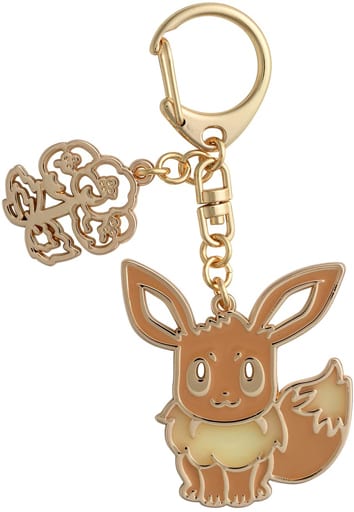 Eevee Pokemon Eievui Collection EV Metal Keychain Pokemon Center Limited Key Chain [USED]