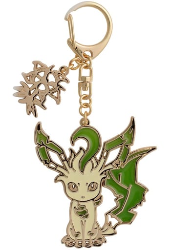 Leafeon Pokemon Eievui Collection LF Metal Keychain Pokemon Center Limited Key Chain [USED]