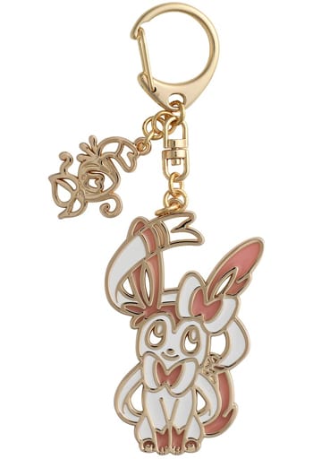 Sylveon Pokemon Eievui Collection NP Metal Keychain Pokemon Center Limited Key Chain [USED]