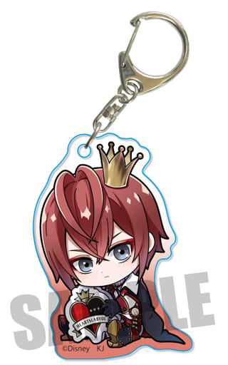 Riddle Rosehearts Disney: Twisted-Wonderland Gyugyutto Acrylic Key Chain Key Ring [USED]