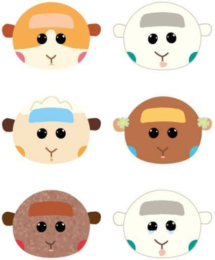 Potato, etc. Pui Pui Molcar Omanjuu Niginigi Mascot All 6 Types Set Key Ring [USED]