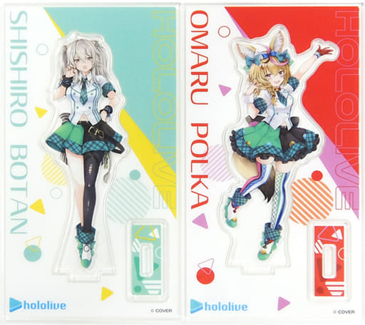 Shishiro Botan Polka Omaru VTuber Hololive Acrylic Stand Set Vol.3 FamilyMart Vol.3 Exclusive Acrylic Stands [USED]