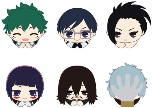 My Hero Academia Izuku Midoriya & Others Hagu Chara Collection 2 All 6 Types Set Mascot [USED]