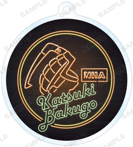 My Hero Academia Katsuki Bakugo Trading Ani-Neon Acrylic Keychain Keychains [USED]